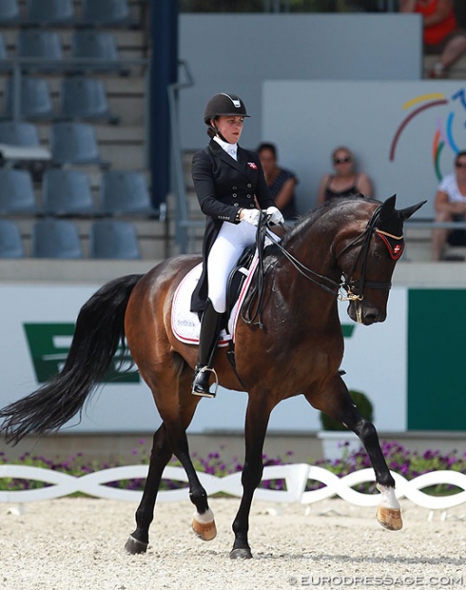 Victoria Vallentin and Select Ecco at the 2014 CDIO-U25 Aachen :: Photo © Astrid Appels