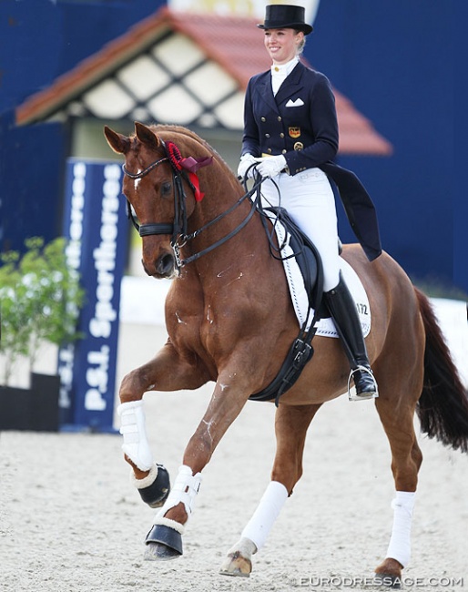 Fabienne Lutkemeier and D'Agostino at the 2018 CDI Hagen :: Photo © Astrid Appels