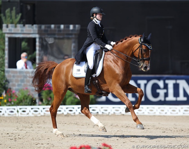 Ellen Linden Urnes and Fairy Tale at the 2018 European Junior Riders Championships :: Photo © Astrid Appels