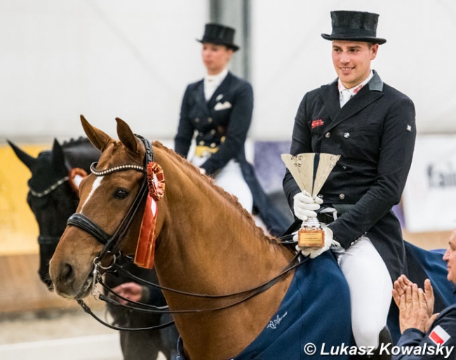 Frederic Wandres and Duke of Britain Win the 2018 CDI-W Zakrzow :: Photo © Lukasz Kowalski