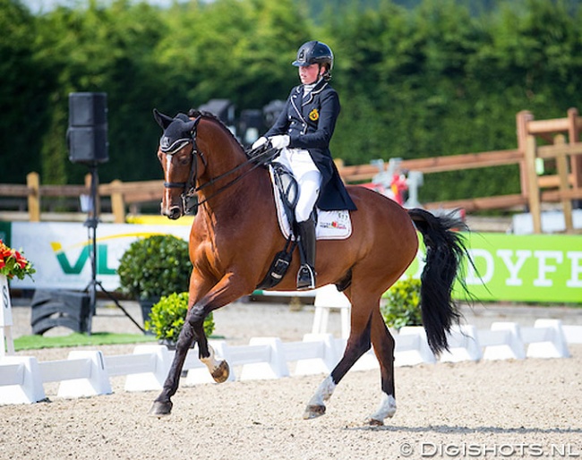 Amber van den Steen and Dutch Lord VS at the 2018 Belgian Junior Riders Championships :: Photo © Digishots