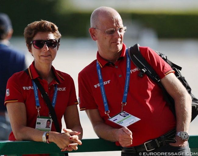 German team trainer Monica Theodorescu and German team captain Klaus Roeser :: Photo © Astrid Appels