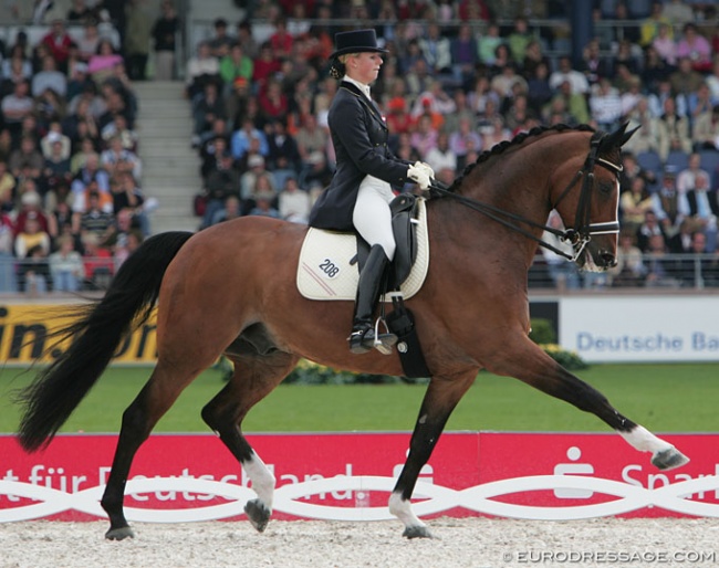 Victoria Max-Theurer and Falcao at the 2006 World Equestrian Games in Aachen :: Photo © Astrid Appels