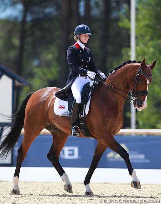 Charlotte Fry and Z Flemmenco at the 2015 European Young Riders Championships in Vidauban :: Photo © Astrid Appels