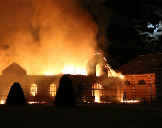 Fire at the French National Stud in Saint-Lô