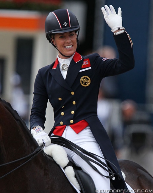 Double Olympic champion Charlotte Dujardin at the 2019 European Dressage Championships :: Photo © Astrid Appels