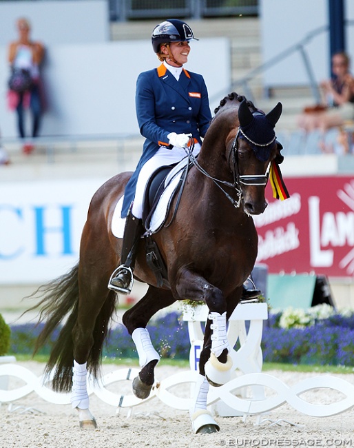 Emmelie Scholtens and Apache at the 2018 CDIO Aachen :: Photo © Astrid Appels