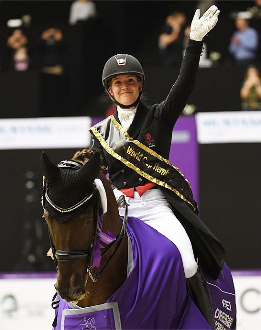 Cathrine Dufour and Bohemian win the 2019 CDI-W Herning Grand Prix