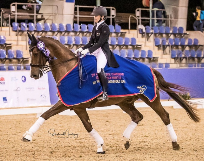 Wendi Williamson and Don Amour MH win the 2019 CDI-W Sydney :: Photo © Stephen Mowbray