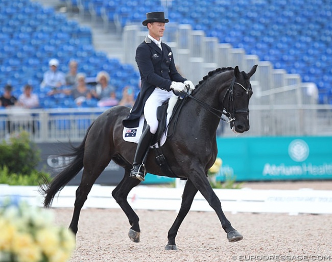 Brett Parbery and DP Weltmieser at the 2018 World Equestrian Games in Tryon :: Photo © Astrid Appels