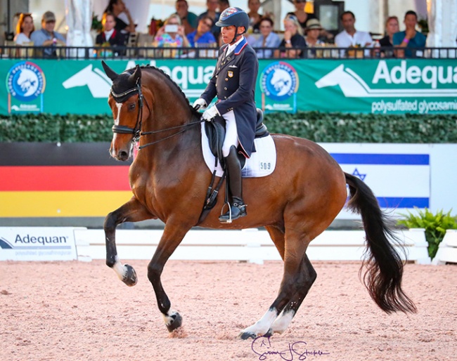 Steffen Peters and Suppenkasper at the 2020 CDI-W Wellington :: Photo © Sue Stickle