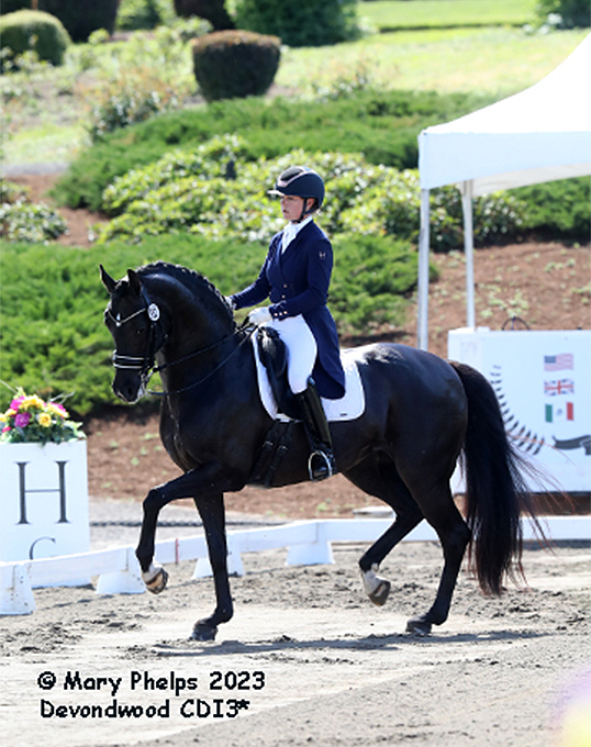 Pia Fortmüller Wins Big Tour Classes at Inaugural Ginny Rattner Memorial 2023 CDI Sherwood