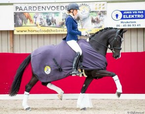 Vai Bruntink and Jatilinda at the 2018 Horsefood Dressage Talent Competition :: Photo © Digishots