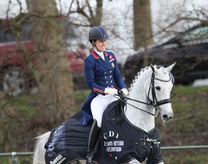 Charlotte Dujardin and Florentina sweep the small tour at the 2018 CDI Nieuw en St. Joosland :: Photo © Astrid Appels