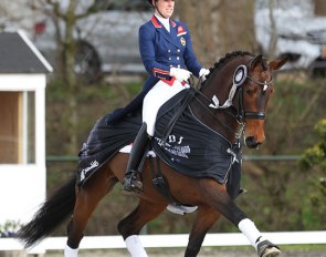 Charlotte Dujardin and Mount St. John Freestyle at the 2018 CDI Nieuw en St. Joosland :: Photo © Astrid Appels