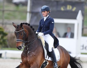 Danielle Heijkoop and Badari at the 2018 CDI Nieuw en St. Joosland :: Photo © Astrid Appels