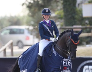 Esmee Donkers and Chaina win kur gold at the 2018 European Young Riders Championships :: Photo © Astrid Appels