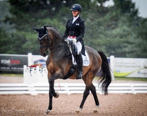 Megan Lane earned qualifying scores for the 2018 World Equestrian Games with Zodiac MW at the 2018 CDI Caledon :: Photo © Karie Elizebeth Photography