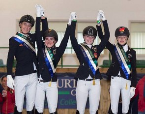 Team Gold for Germany at the 2018 European Pony Championships :: Photo © Bishop Burton Equine