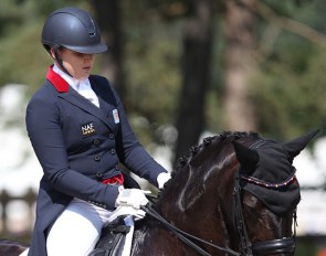 Charlotte Dicker and Sabatini at the 2018 European Young Riders Championships :: Photo © Astrid Appels