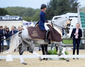 Charlotte Dujardin and Florentina win the Prix St Georges Title at the 2018 British Championships :: Photo © Kevin Sparrow