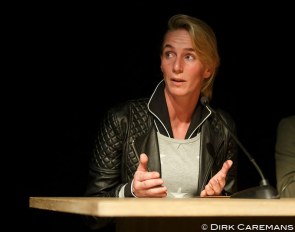Imke Schellekens-Bartels at the 2015 Global Dressage Forum :: Photo © Dirk Caremans