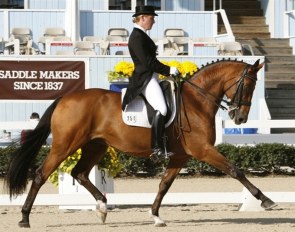 Melissa Taylor and Schumacher Sølyst at Dressage at Devon