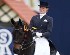 Senta Kirchhoff and L'Arbuste win the Louisdor Cup qualifier in Hagen :: Photo © Astrid Appels