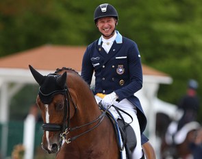 Patrik Kittel and Well Done de la Roche CMF at the 2019 CDIO Compiègne :: Photo © Astrid Appels