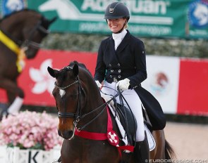 Lindsay Kellock and Floratina consistently scored over 70% at the 2019 Global Dressage Festival :: Photo © Astrid Appels