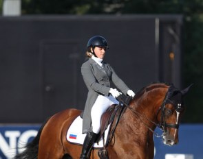 Olga Ivanova and Avans at the 2018 European Young Riders Championships :: Photo © Astrid Appels
