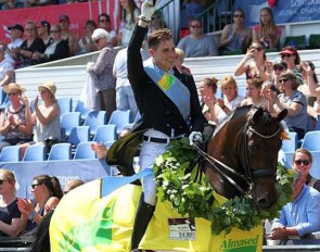 Frederic Wandres and Westminster win the 2019 Hamburg Dressage Derby :: Photo © LL-foto
