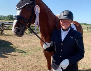 Malte Kalus and Der Donnerstag were second in the 6-year old division in Isernhagen