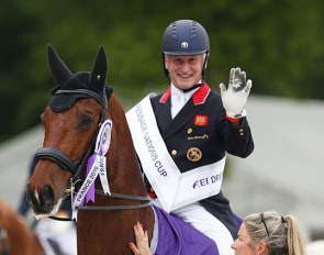 Richard Davison and Bubblingh on the British team that won the Nations Cup at the 2019 CDIO Compiègne :: Photo © Astrid Appels