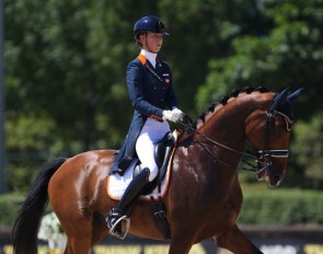 Daphne van Peperstraten and Cupido at the 2019 European Young Riders Championships :: Photo © Astrid Appels