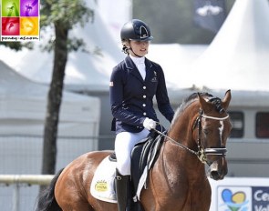 Enora de Vienne and Swyn Barrade at the 2019 French Pony Championships :: Photo © Poney As