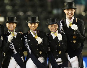 Team Gold for Germany at the 2017 European Dressage Championships in Gothenburg. Will it be gold again in Rotterdam ? :: Photo © Astrid Appels