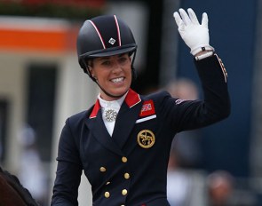 Double Olympic champion Charlotte Dujardin at the 2019 European Dressage Championships :: Photo © Astrid Appels