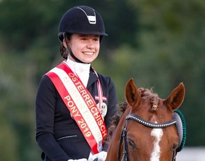 Felicita Simoncic and Chantre win the pony division at the 2019 Austrian Championships :: Photo © Petra Kerschbaum