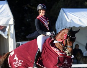 Charlotte Dujardin and Mount St. John Valencia at the 2019 British Dressage Championships :: Photo © Kevin Sparrow