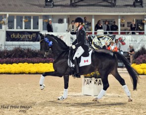 Lindsay Kellock and Sebastien at the 2019 CDI-W Devon :: Photo © Hoof Print Images