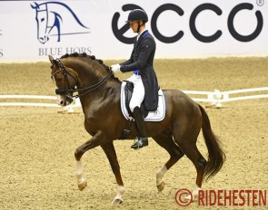 Daniel Bachmann Andersen and Blue Hors Don Olymbrio at the 2019 CDI-W Herning :: Photo © Ridehesten