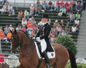 Isabell Werth and Satchmo at the 2006 World Equestrian Games in Aachen :: Photo © Astrid Appels