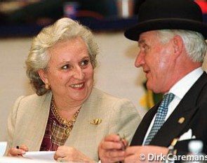 Dona Pilar de Borbon and judge Eric Lette :: Photo © Dirk Caremans