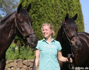 Christine Arns-Krogman with Weihegold and Weihcine in 2014 :: Photo © LL-foto