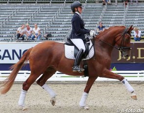 Stefanie Friess and Brenda AW at the 2017 Bundeschampionate in Warendorf :: Photo © LL-foto
