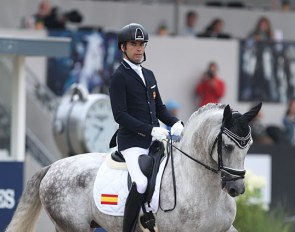 Alberto García-Briñón Martin on Molinero FS at the 2019 World Young Horse Championships :: Photo © Astrid Appels
