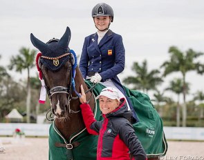 Natalia Bacariza Danguillecourt and Dhannie with new coach Katherine Bateson :: Photo © Lily Forado