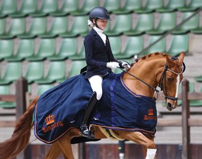 Sophia Obel Jorgensen and Adriano B score a hattrick at the 2020 CDI Lier :: Photo © Astrid Appels