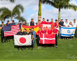 The teams that competed at the 2020 CDIO Wellington Nations Cup :: Photo © Sue Stickle